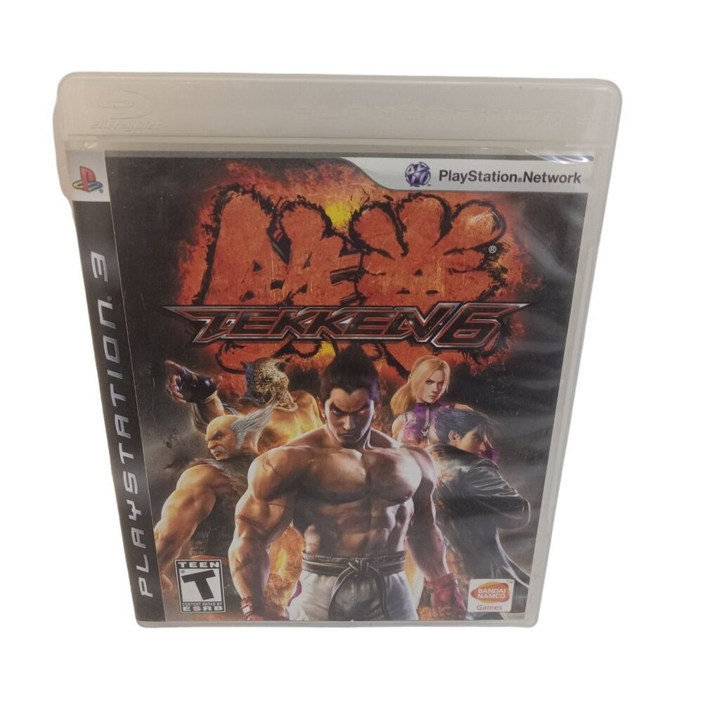 Sony Playstation 3 Tekken 6 Video Game 2007 Red Black Complete With Manual